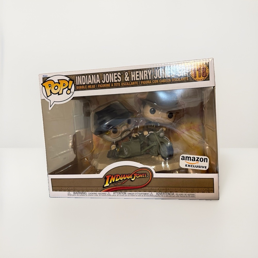 Funko Pop Rides Deluxe Indiana Jones & Henry Jones Sr #118 Amazon Exclusiv